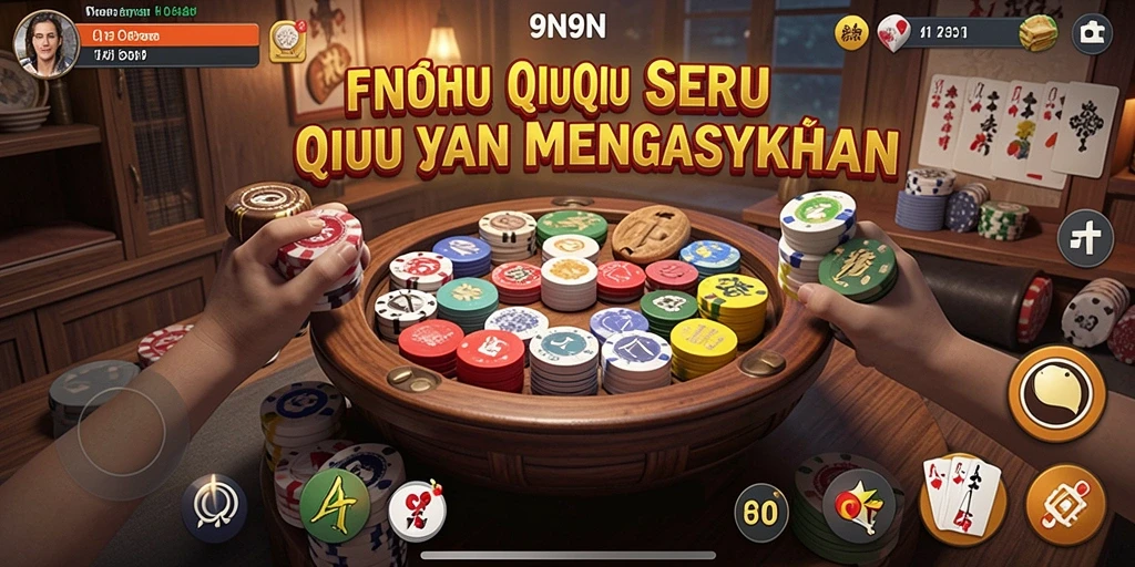 Tampilan gameplay menarik dari <strong>9N9N</strong> saat bermain QiuQiu.