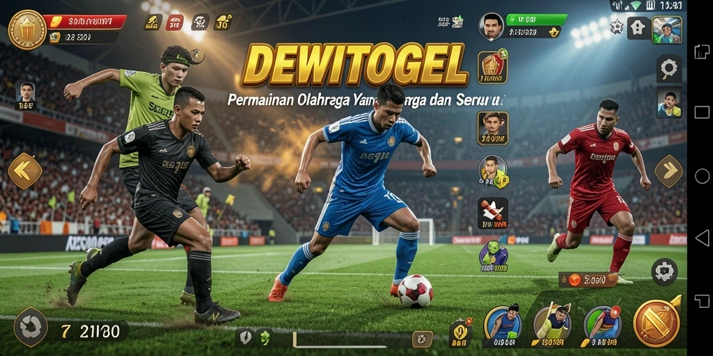 Screenshot gameplay DEWITOGEL menampilkan aksi seru dalam olahraga.