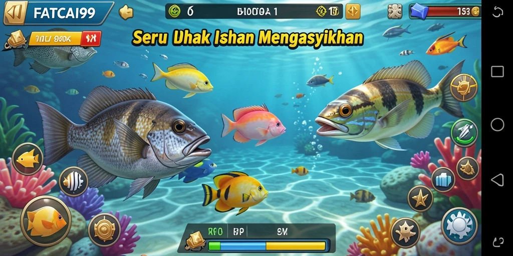 Tangkapan layar permainan Tembak Ikan yang seru dan menegangkan.