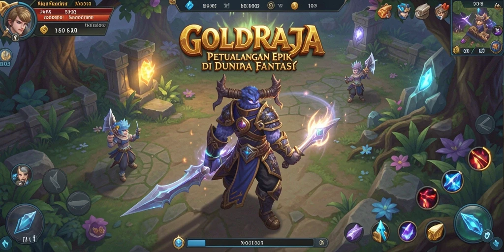 Gameplay epik dan seru dalam GOLDRAJA yang penuh tantangan.