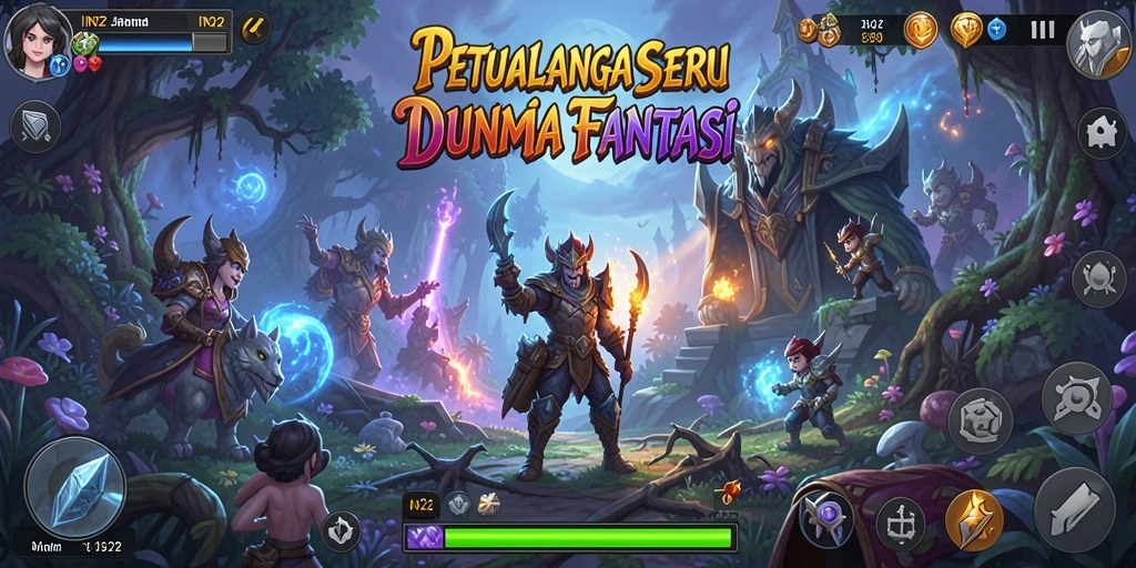 Tampilan gameplay yang mendebarkan dari IN22 dalam dunia petualangan.