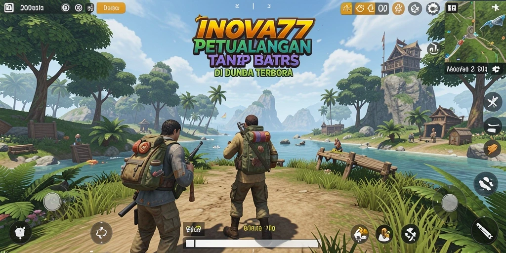 Tampilan gameplay INOVA77 yang menakjubkan di dunia terbuka.