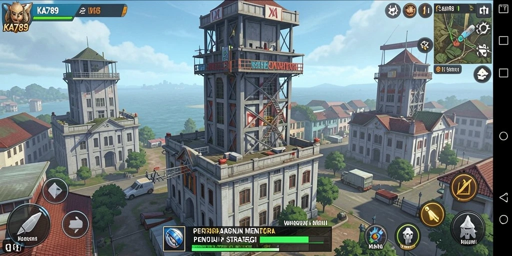 Tampilan gameplay KA789 yang menegangkan di medan perang Tower Defense.