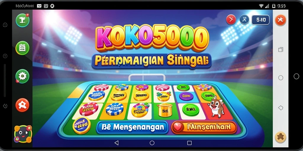 Tampilan seru dari gameplay KOKO5000 yang penuh semangat Bingo.