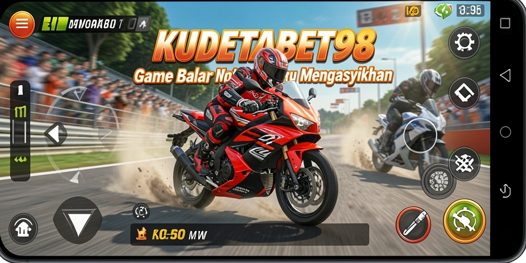 Tampilan utama KUDETABET98 menampilkan aksi balap motor yang mendebarkan.