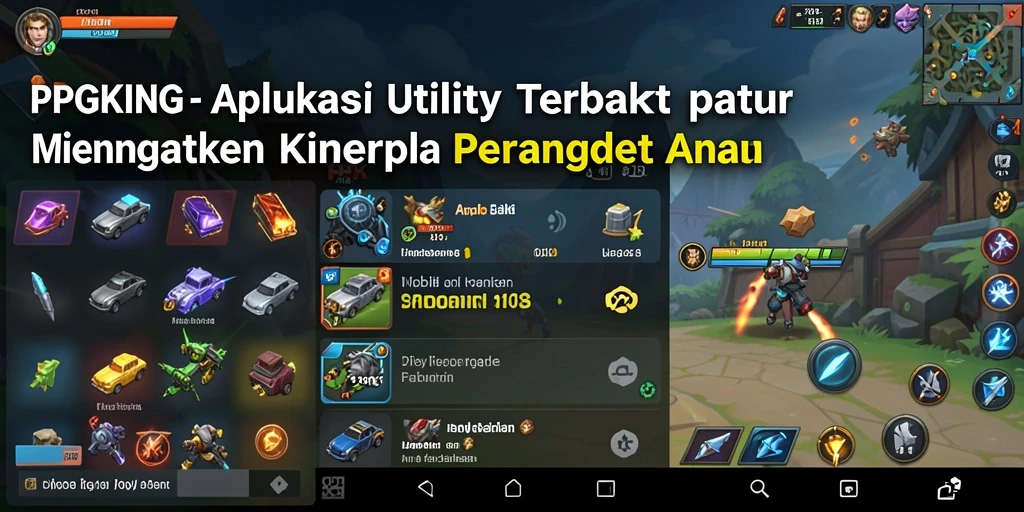 Tampilan utama PGKING saat mengoptimalkan perangkat Anda.
