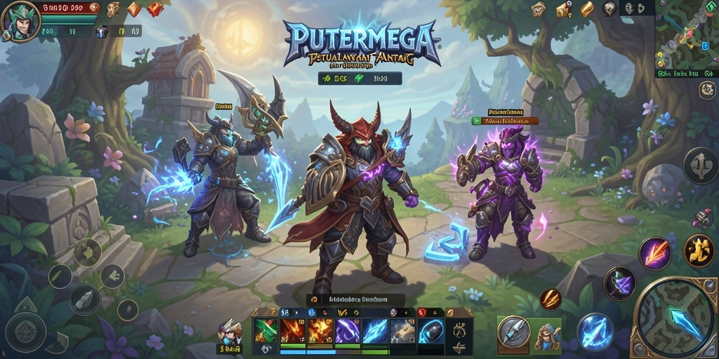 Tampilan gameplay PUTERMEGA yang menegangkan dan penuh aksi.
