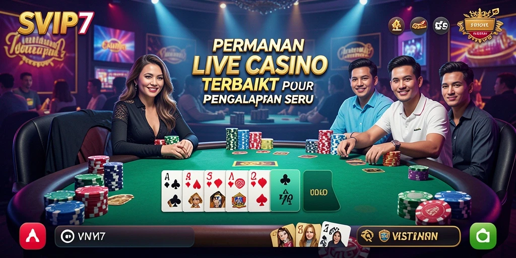 Tampilan gameplay Live Casino SVIP7 yang mengasyikkan dan interaktif.