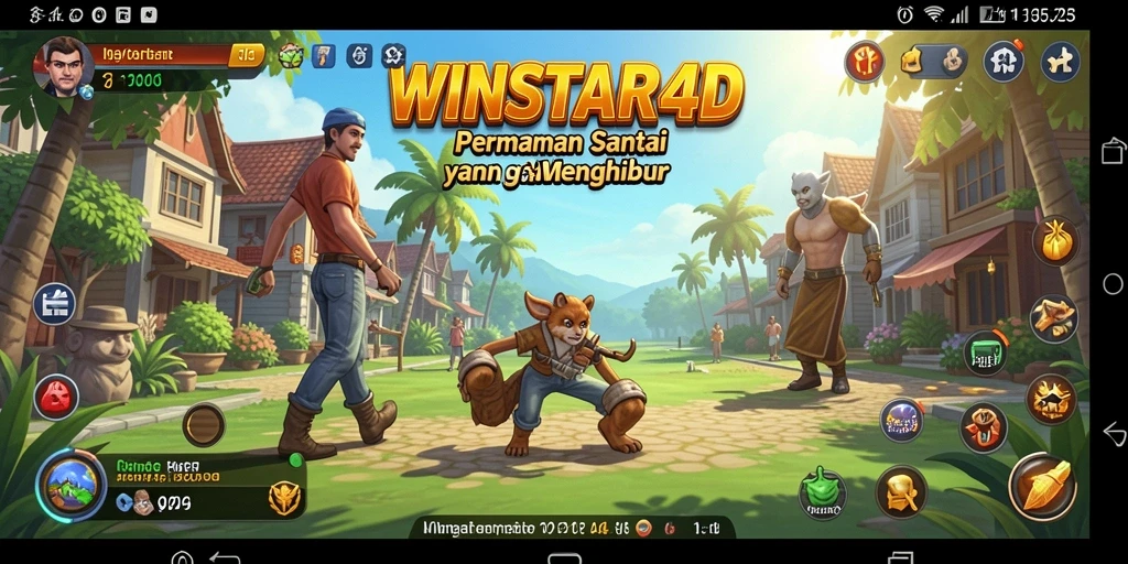 Tampilan gameplay menarik dari WINSTAR4D yang menyenangkan.